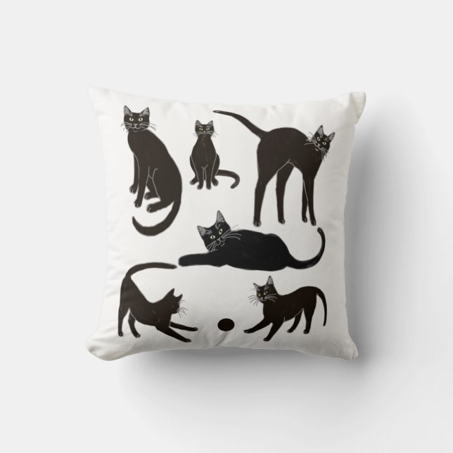 Blackie le coussin de chat noir (Recto)