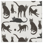 Blackie le tissu de chat noir (Fermer)