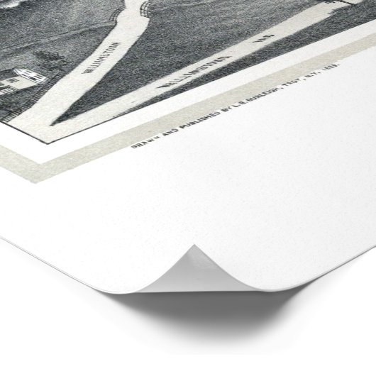 Blackinton, MA Panoramic Map - 1889 Poster (Hoek)