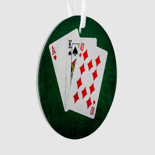 Blackjack 21 point - As, King, Ten (devant)