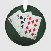 Blackjack 21 point - As, Ten, Ten (devant)