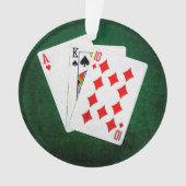 Blackjack 21 punt - Ace, King, Ten Ornament (voorkant)
