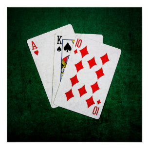 Blackjack 21 punt - Ace, King, Ten Perfect Poster