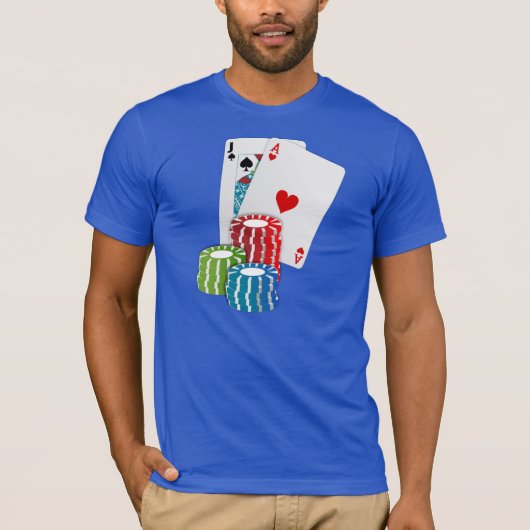 BLACKJACK 21st Birthday Graphic T-shirt (Voorkant)