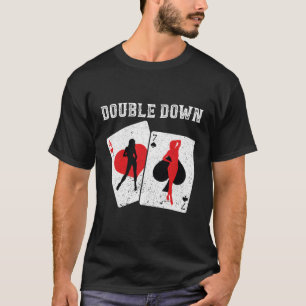Blackjack Double Down Casino Gokken 21 Blackjack T-shirt