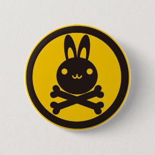 BlackJack (konijn) Ronde Button 5,7 Cm