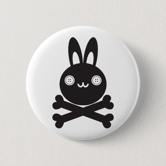 BlackJack (konijn) Ronde Button 5,7 Cm (Voorkant)