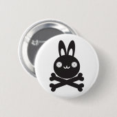BlackJack (konijn) Ronde Button 5,7 Cm (Voorkant /achterkant)