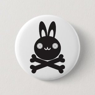 BlackJack (konijn) Ronde Button 5,7 Cm