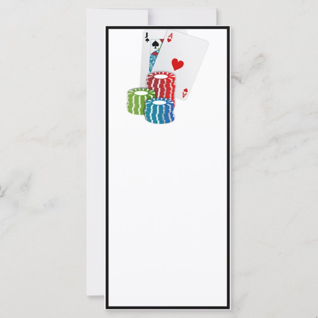 Blackjack met Poker Chips (Voorkant)