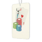 Blackjack met Poker Chips Luchtverfrisser (Links)