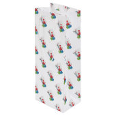 Blackjack met Poker Chips Wijn Cadeautas (Achterkant Gekanteld)