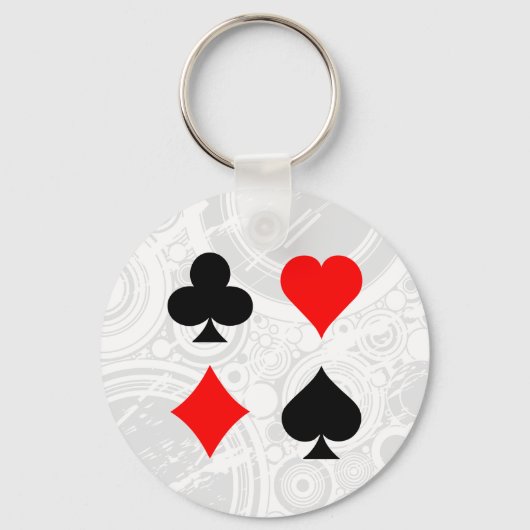 Blackjack / Poker Kaart Kostuums: Vector Kunst: Sl Sleutelhanger (Voorkant)