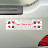 Blackjack/pokerkaarteenheden: Bumpersticker (Op auto)