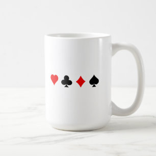 Blackjack/pokerkaarteenheden: Vectorkunst: Koffiemok