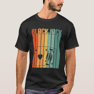 Blackjack Retro 70s Gambling Casino Blackj T-shirt