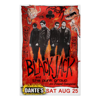 Blackjack reünie show bij Dante's poster Perfect Poster