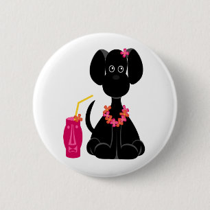 Blacklab Leilani Pin Ronde Button 5,7 Cm