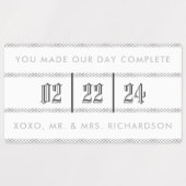 Blackletter Crystal Wedding Gift Label (Design 2)