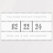 Blackletter Crystal Wedding Gift Label (Design 1)