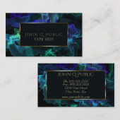 Blacklight Blauw Teal Groen Damp voor Vape Winkels Visitekaartje (Voorkant / Achterkant)
