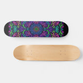 Blacklight Graffiti Pattern Skateboard (Horizontaal)