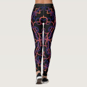 Blacklight-ventilator Mandala Yoga-Leggings Leggings (Achterkant)