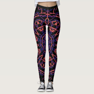 Blacklight-ventilator Mandala Yoga-Leggings Leggings