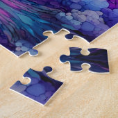 Blacklight-vuurtoren en zeilboot stormachtige zeee legpuzzel (Zijkant)