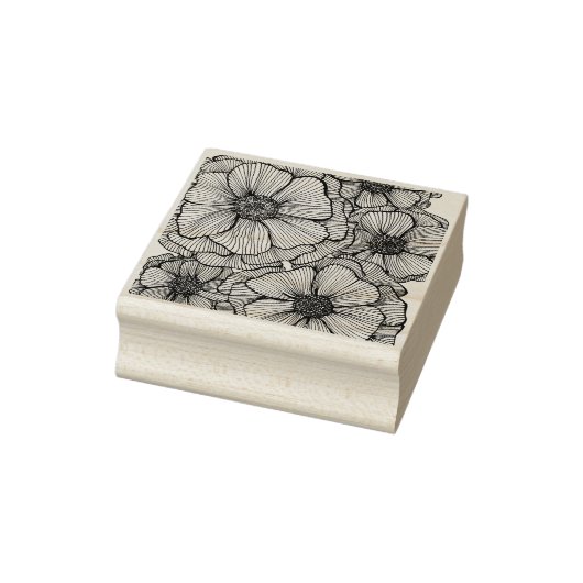 Blackline Bloem Rubber Stamp Rubberstempel (Stempel)