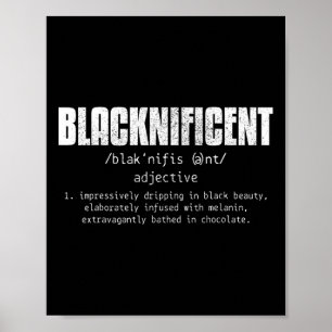 Blacknificant Definition Black History Junteenth Poster