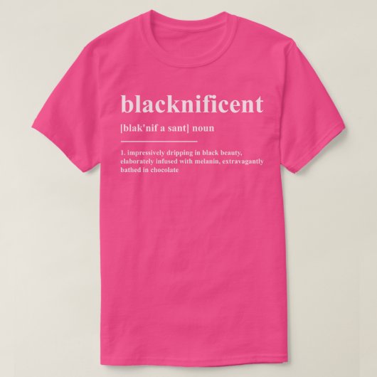 Blacknificant Definition T-shirt (Design voorkant)