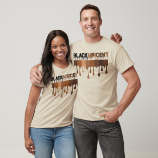 BLACKNIFICENT Melanine Drip Shades Empowerment Gif T-shirt