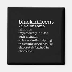 Blacknificent Woordenboek Black History Month Meme Magneet