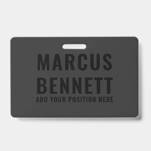 Blackout Modern Minimalistisch Identiteitsontwerp Badge