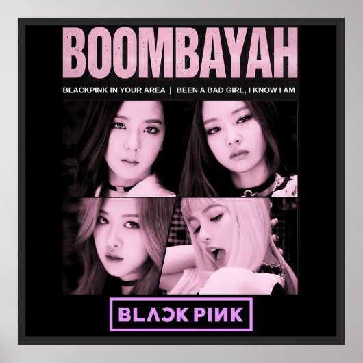 BlackPink BoomBayah Poster (Voorkant)