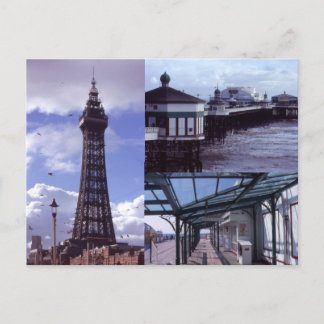 Blackpool 3 Afbeeldingen Briefkaart