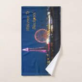 Blackpool Beach Lights at Night Bath Serviette Set (Serviette à main)