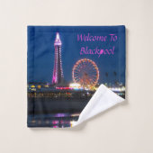 Blackpool Beach Lights at Night Bath Serviette Set (Gant de toilette)