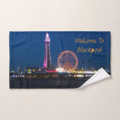 Blackpool Beach Lights at Night Bath Serviette Set (Serviette à main)