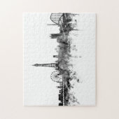 Blackpool England Skyline Black White Legpuzzel (Verticaal)