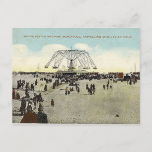 Blackpool, Maxim Flying Machine Briefkaart