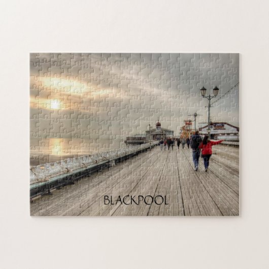 Blackpool Pier English Seaside Resort Legpuzzel (Horizontaal)