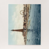 Blackpool Promenade & Tower, Engeland c1905 Legpuzzel (Verticaal)