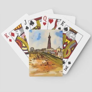 Blackpool Seaside Lancashire Pokerkaarten