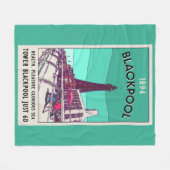 Blackpool Seaside Resort England  Art Fleece Deken (Voorkant (Horizontaal))
