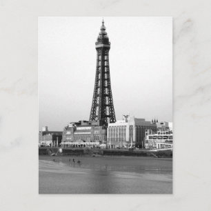 Blackpool Tower B/W Briefkaart