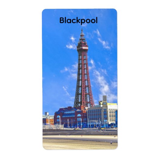 Blackpool Tower Etiket (Voorkant)