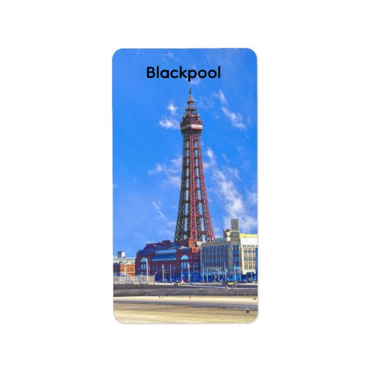 Blackpool Tower Etiket (Voorkant)