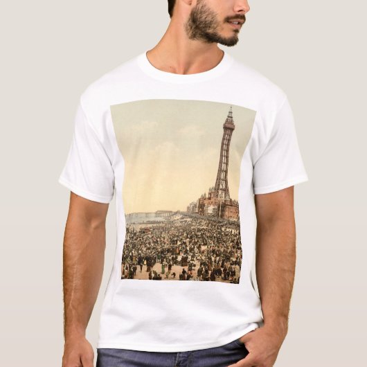 Blackpool Tower III, Lancashire, Engeland T-shirt (Voorkant)